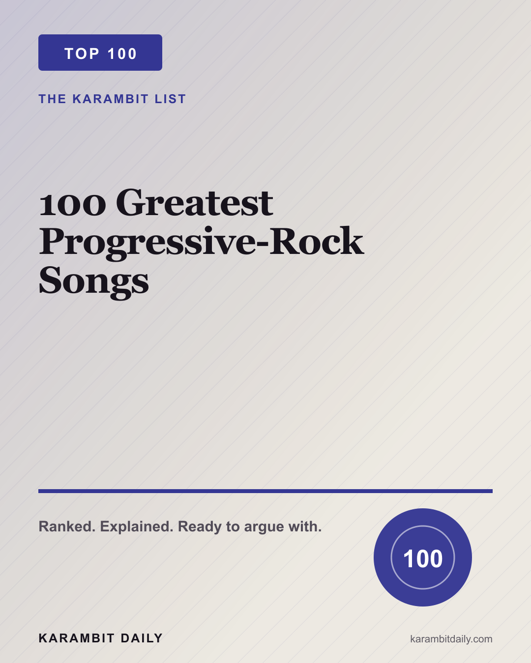 Repost thumbnail for 100 Greatest Progressive-Rock Songs