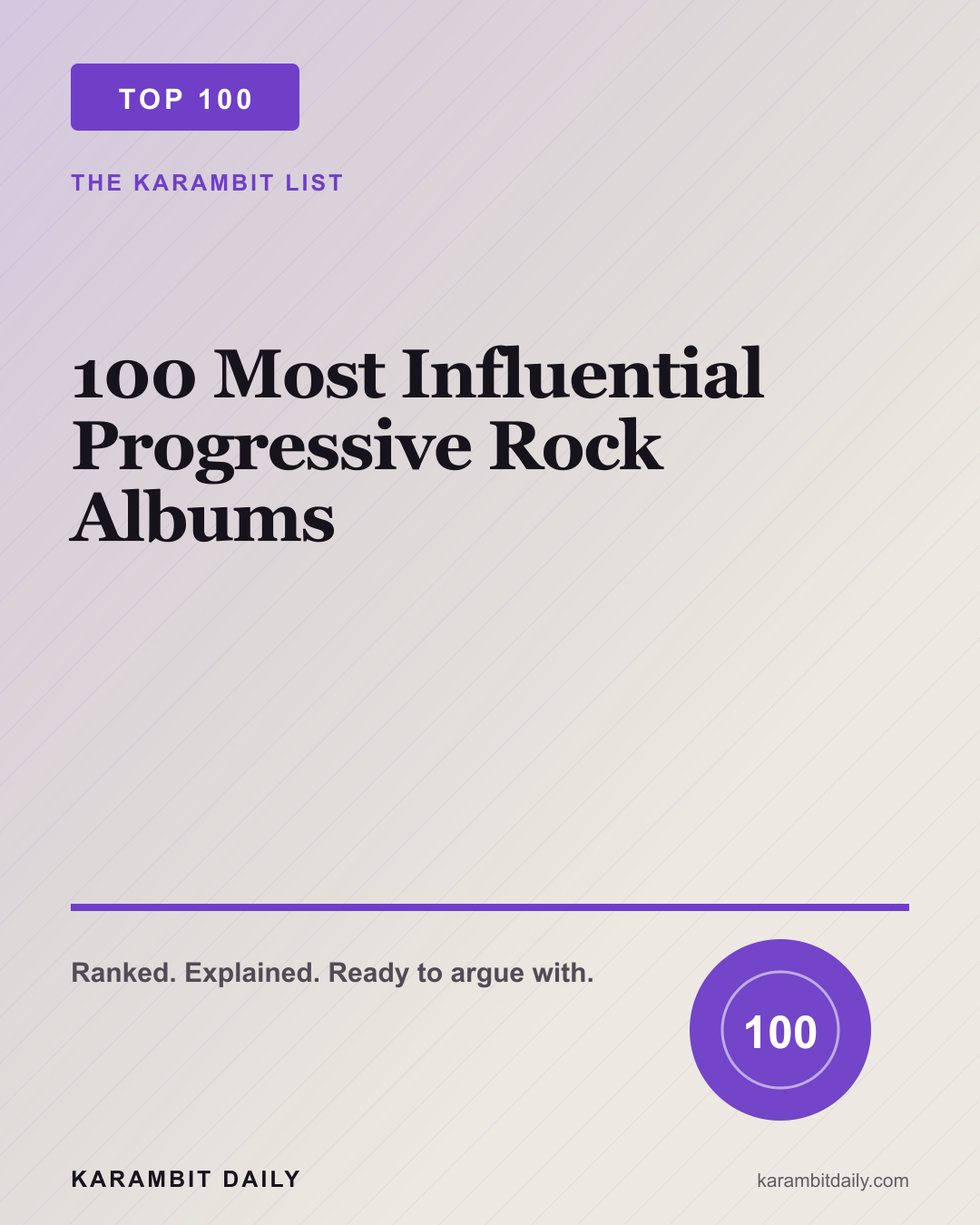 Repost thumbnail for 100 Most Influential Progressive Rock Albums